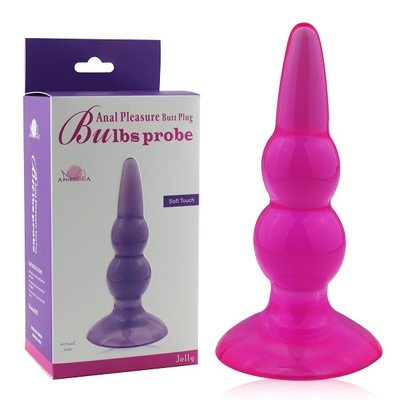 Фиолетовая анальная пробка Bulbs Probe - 12,2 см. - фото, цены