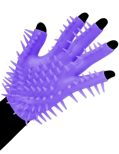 Фиолетовая перчатка для мастурбации Luv Glove - фото, цены