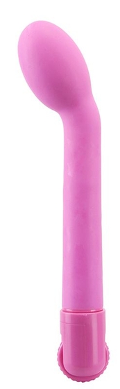 Розовый вибратор G-spot для точки G - 19 см. - фото, цены