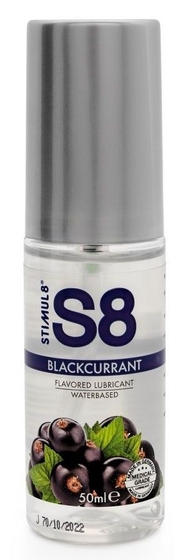 Лубрикант S8 Flavored Lube со вкусом чёрной смородины - 50 мл. - фото, цены
