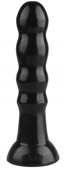 Черная анальная втулка с круглым кончиком - 23 см. - фото, цены