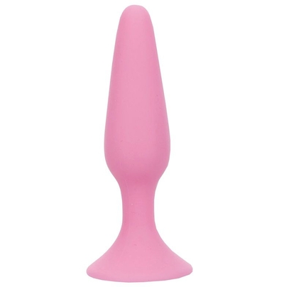 Розовая анальная пробка Beautiful Behind Silicone Butt Plug - 11,4 см. - фото, цены