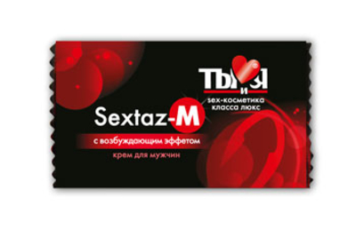 Возбуждающий крем Sextaz-M для мужчин в одноразовой упаковке - 1,5 гр. - фото, цены
