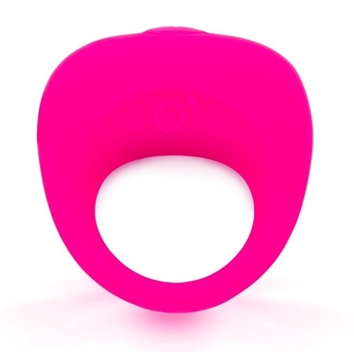 Розовое эрекционное кольцо с вибрацией - фото, цены