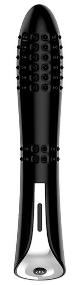 Черный вибромассажер Magic Nubbed Thruster - 12,5 см. - фото, цены