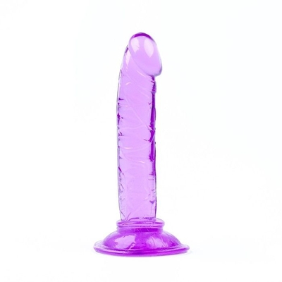 Фиолетовый анальный фаллоимитатор на присоске - 12 см. - фото, цены