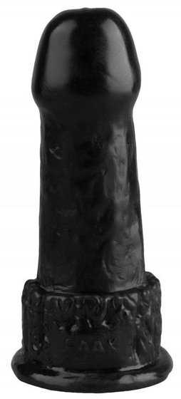 Черная фантазийная анальная втулка - 15 см. - фото, цены