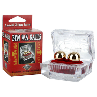 Золотистые вагинальные шарики Ben Wa Balls - фото, цены