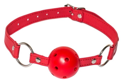 Красный кляп-шарик Firecracker - фото, цены
