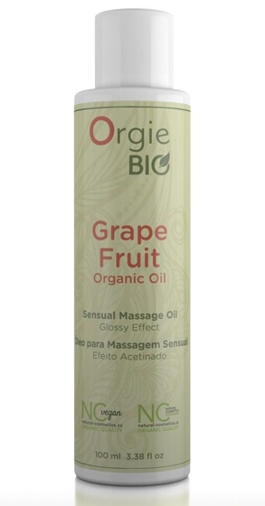 Органическое масло для массажа Orgie Bio Grapefruit с ароматом грейпфрута - 100 мл. - фото, цены