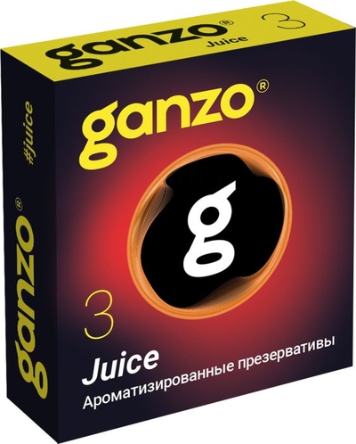 Ароматизированные презервативы Ganzo Juice - 3 шт. - фото, цены