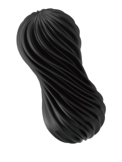 Мастурбатор Flex Rocky Black с плотным рельефом - фото, цены