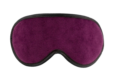 Фиолетовая сплошная маска на резиночке с черной окантовкой - фото, цены