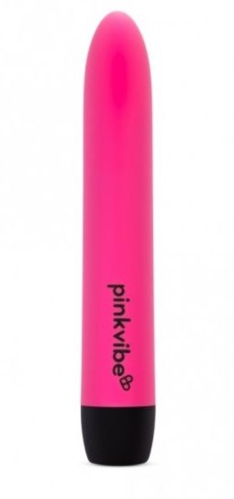 Розовый перезаряаемый вибромассажер классической формы - 18 см. - фото, цены