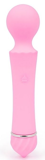Розовый вибромассажер Sasa с круглой головкой - 16 см. - фото, цены