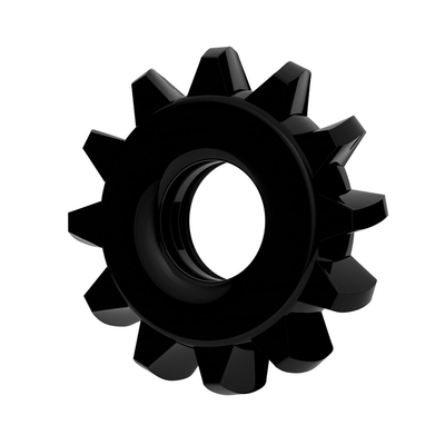 Чёрное эрекционное кольцо для пениса Power Plus - фото, цены