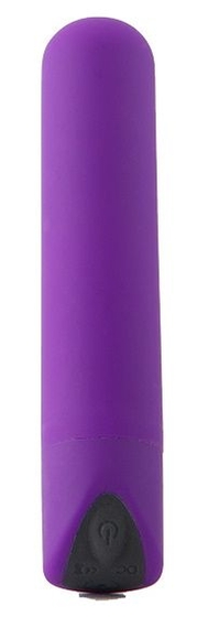 Фиолетовый мини-вибратор Powerful Bullet - фото, цены