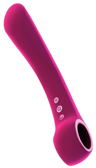 Розовый гибкий вибромассажер Ombra - 21,5 см. - фото, цены