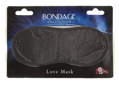 Чёрная маска на глаза Bondage - фото, цены