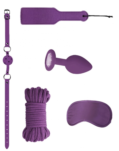 Фиолетовый игровой набор Introductory Bondage Kit №5 - фото, цены