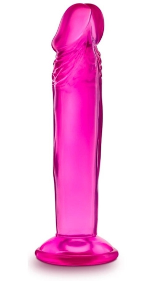 Розовый анальный фаллоимитатор Sweet N Small 6 Inch Dildo With Suction Cup - 16,5 см. - фото, цены