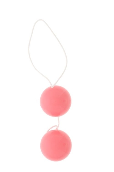 Розовые вагинальные шарики Vibratone Duo-balls - фото, цены