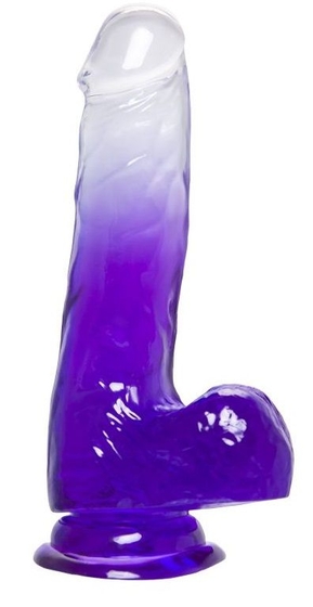 Прозрачно-фиолетовый фаллоимитатор Radi - 17,5 см. - фото, цены
