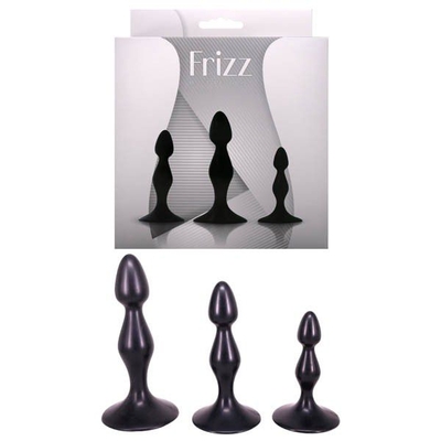 Набор Frizz из 3 фигурных анальных пробок - фото, цены