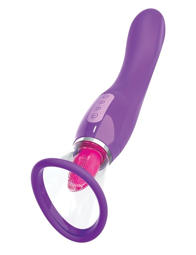Фиолетовый вакуумный клиторальный стимулятор Her Ultimate Pleasure - фото, цены