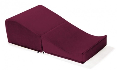 Бордовая подушка для любви Liberator Flip Ramp с чехлом из вельвета - фото, цены