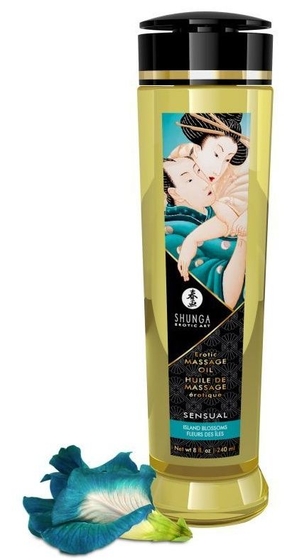 Массажное масло Sensual с цветочным ароматом - 240 мл. - фото, цены