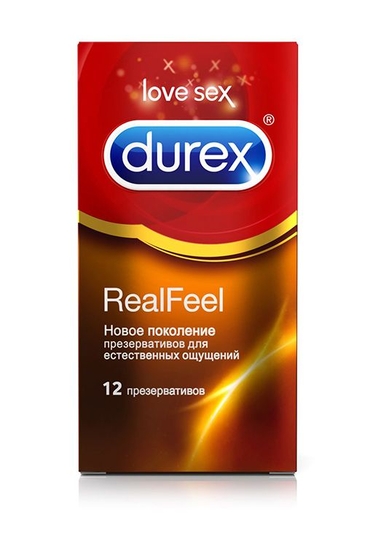 Презервативы Durex RealFeel для естественных ощущений - 12 шт. - фото, цены