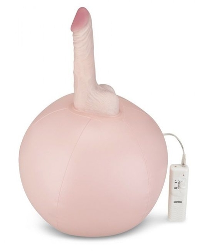 Надувной секс-мяч с реалистичным вибратором - фото, цены