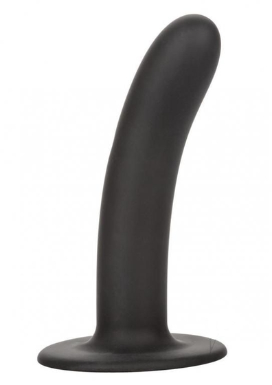 Черный анальный стимулятор Silicone Smooth Probe - 15,25 см. - фото, цены