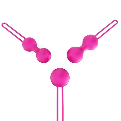 Набор из трех розовых вагинальных шариков Erokay - фото, цены