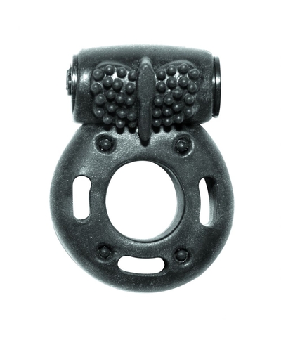 Черное эрекционное кольцо с вибрацией Rings Axle-pin - фото, цены