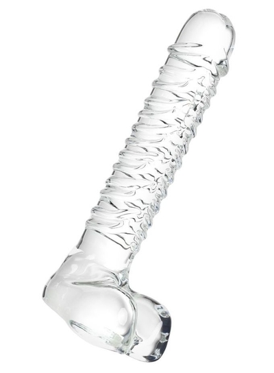 Стеклянный прозрачный фаллоимитатор Sexus Glass - 21 см. - фото, цены