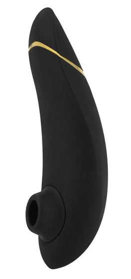 Чёрный бесконтактный клиторальный стимулятор Womanizer Premium - фото, цены