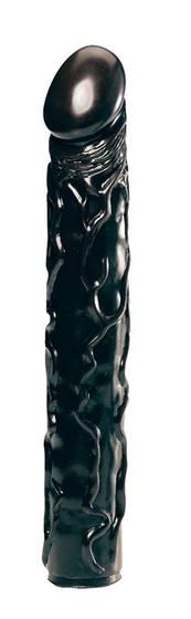 Чёрный фаллоимитатор Big Bonanza 13 Black Butt Plug - 33 см. - фото, цены