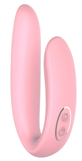 Нежно-розовый стимулятор для пар Yours And Mine Sync Fun - фото, цены