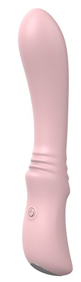 Розовый гладкий вибратор Flexible Sweetheart - 12 см. - фото, цены