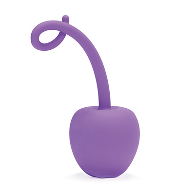 Фиолетовый анальный стимулятор Silicone My Secret Cherry - 11 см. - фото, цены