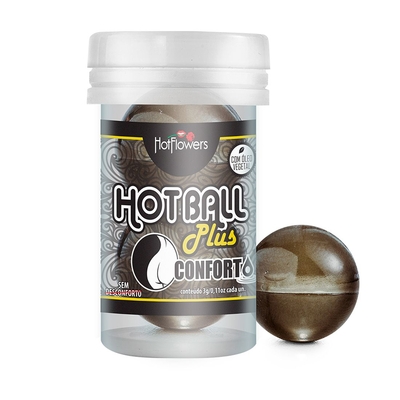 Анальный лубрикант на масляной основе Hot Ball Plus Conforto (2 шарика по 3 гр.) - фото, цены