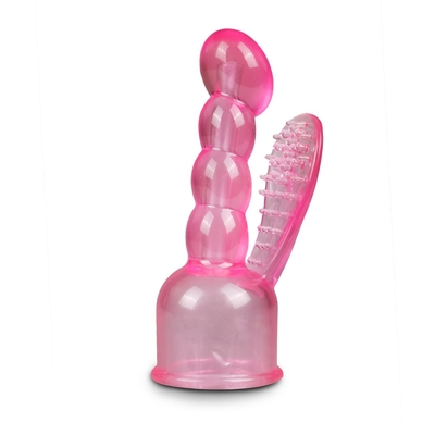 Розовая насадка для wand-вибратора Easytoys Rabbit Attachment - фото, цены
