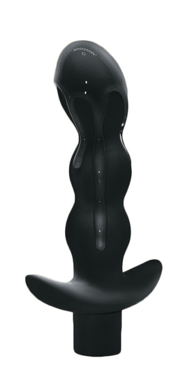 Чёрный анальный вибромассажёр Naughty - 14,5 см. - фото, цены