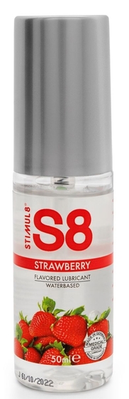 Лубрикант S8 Flavored Lube со вкусом клубники - 50 мл. - фото, цены