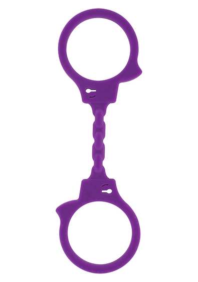 Фиолетовые эластичные наручники Stretchy Fun Cuffs - фото, цены