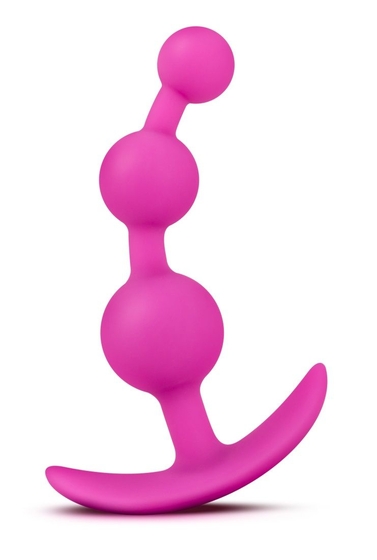 Розовая анальная цепочка Luxe Be Me 3 - 13,3 см. - фото, цены