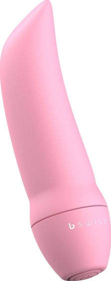 Розовая вибропуля Bmine Basic Curve - 7,6 см. - фото, цены