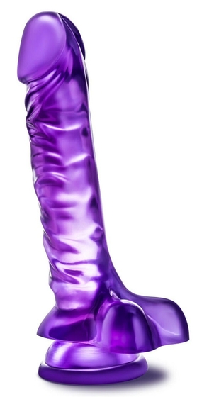 Фиолетовый фаллоимитатор Basic 8 - 22,86 см. - фото, цены